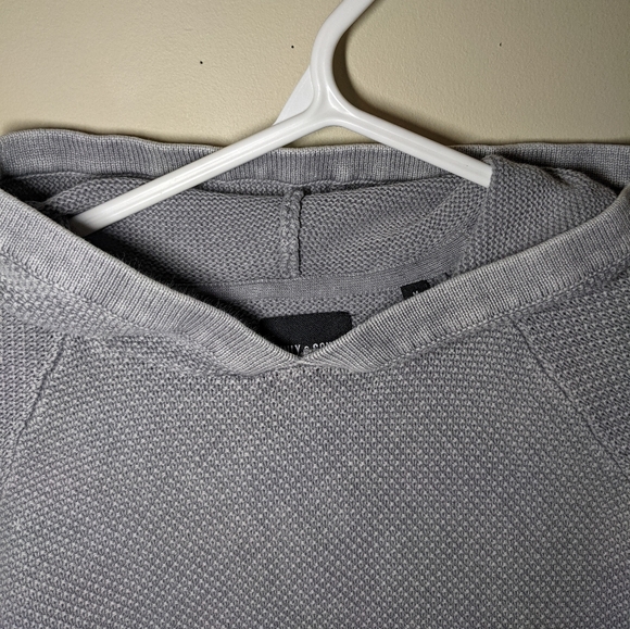 ONLY & SONS GREY HALF ZIP-UP MENS SWEATSHIRT - Picture 3 of 8